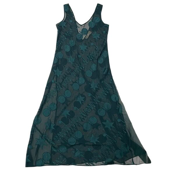 Victoria's Secret Vintage Gold Label Sheer Maxi Nightgown - Green - Medium - Picture 1 of 15